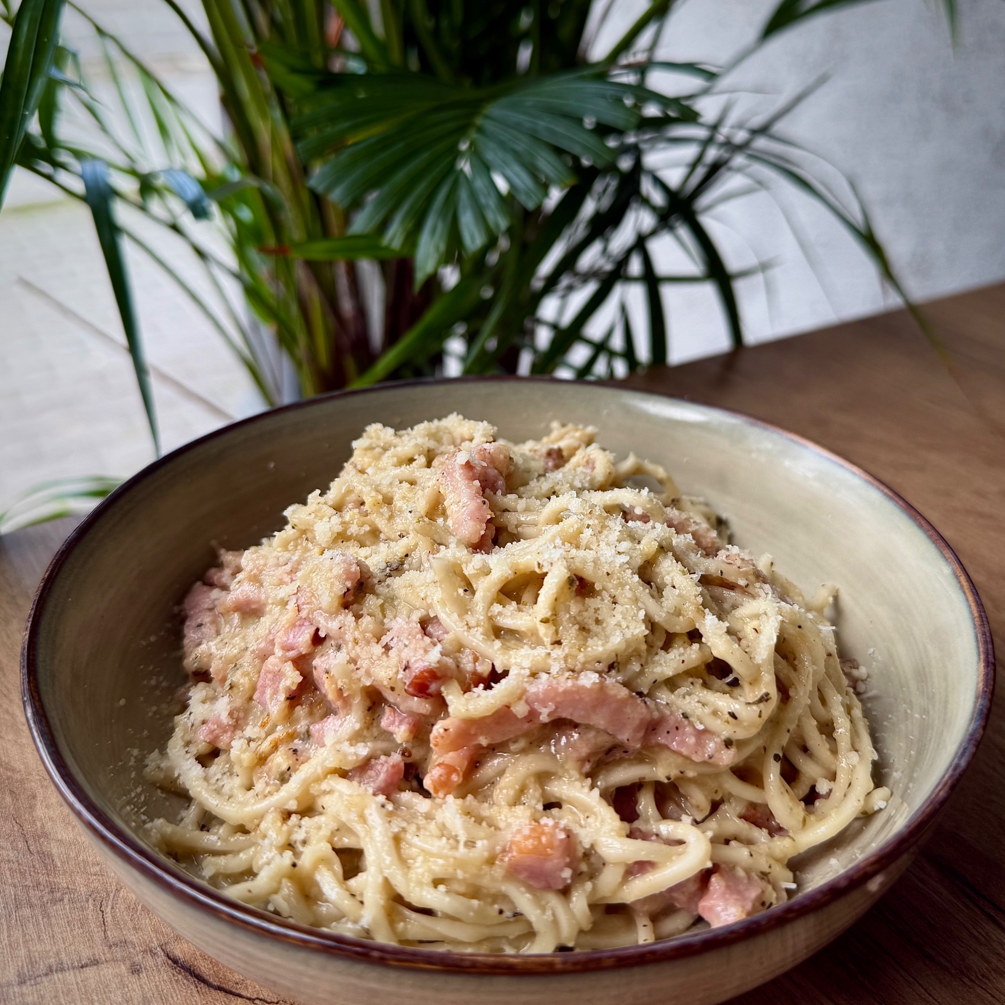 Makaron Jajeczny z boczkiem