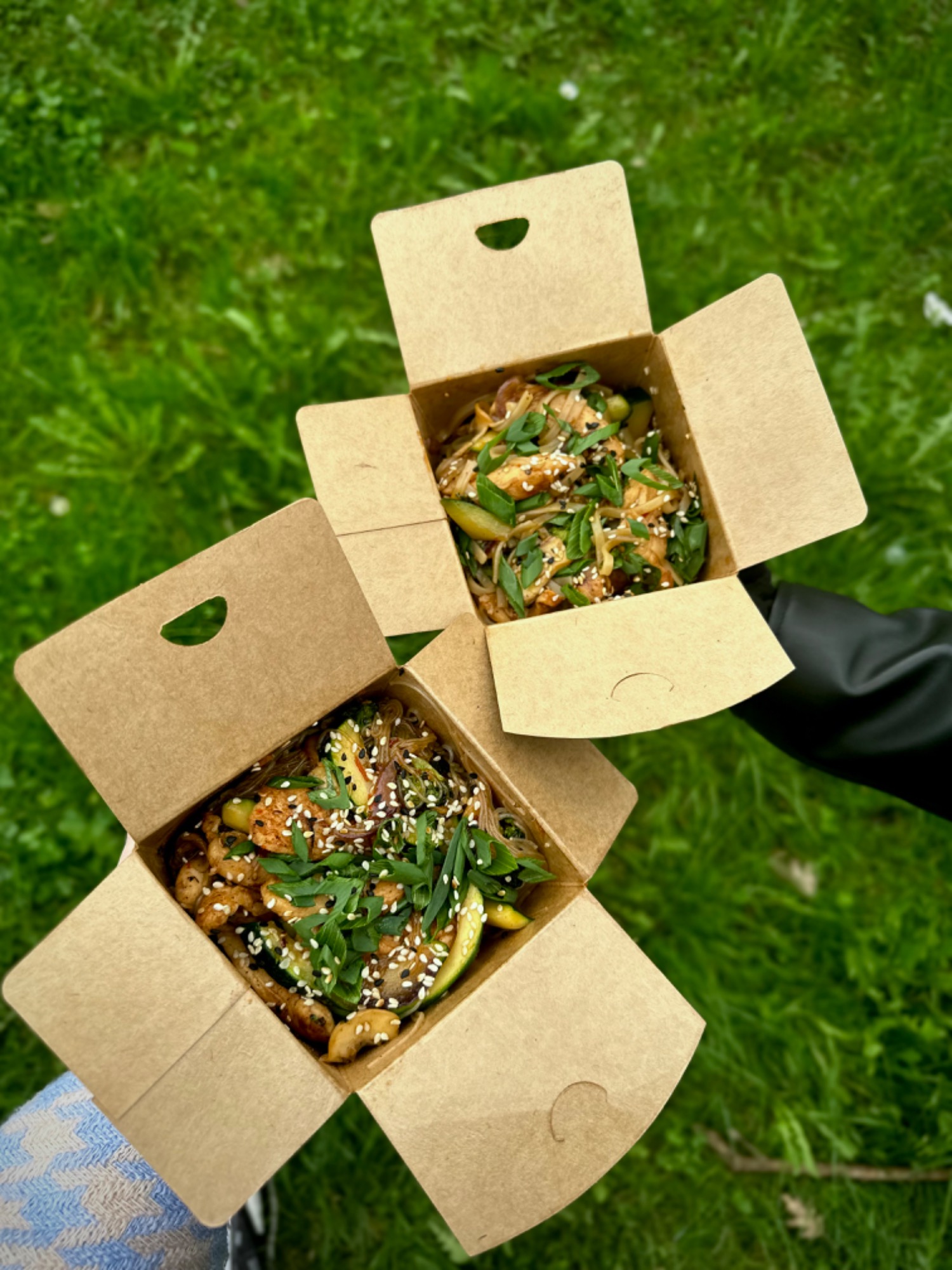 Udon z kurczakiem i warzywami