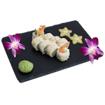 Uramaki krewetka w tempurze i sezam