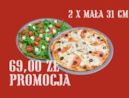 Dwie dowolne pizze 31 cm z menu 