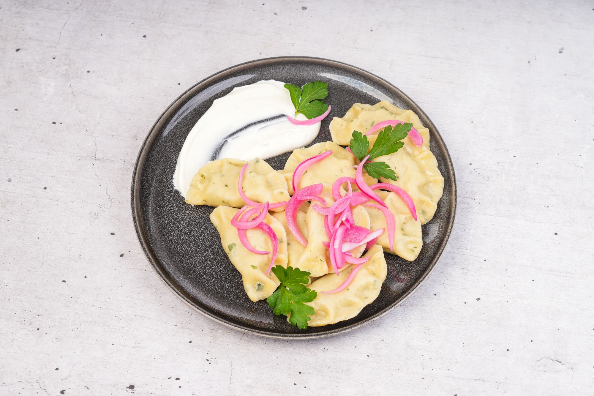 Pierogi z wątróbką i ziemniakami