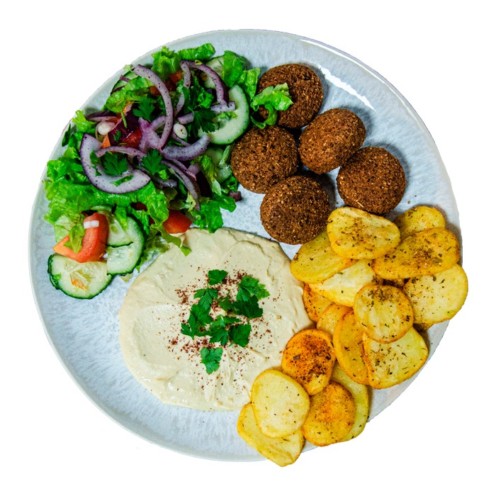 Meniu Falafel la farfurie 