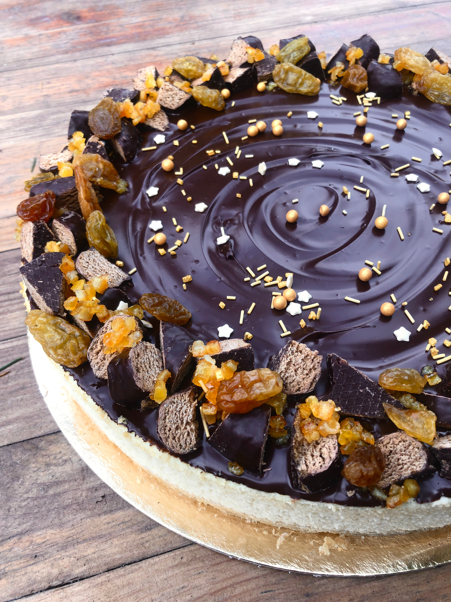 Sernik z czekoladą deserową