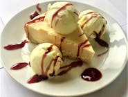 Cheesecake cu înghețată de vanilie