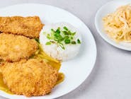 Kurczak chrupiący w sosie warzywnym/pikantny/curry