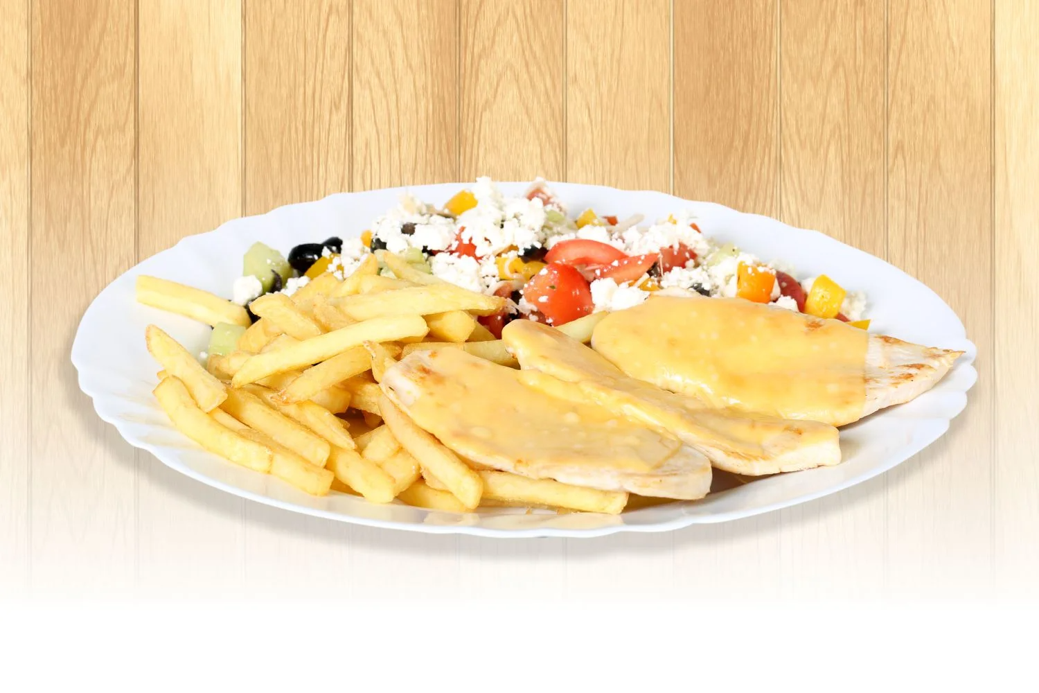 Grilované kuracie prsia s gréckym šalátom