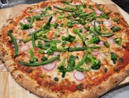 Pizza Wiosenna - Sono Verde (na cieście chlebowym)