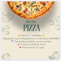 🍕 AKCIA 2+1 ZDARMA! 🍕