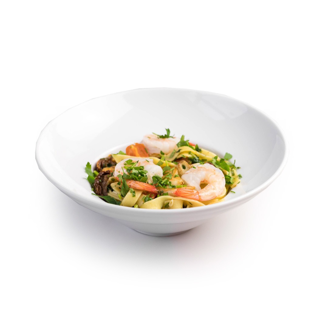 Tagliatelle z krewetkami