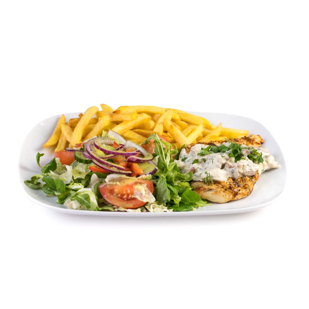 Pierś w sosie kurkowym