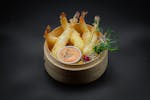 Shrimps in tempura 