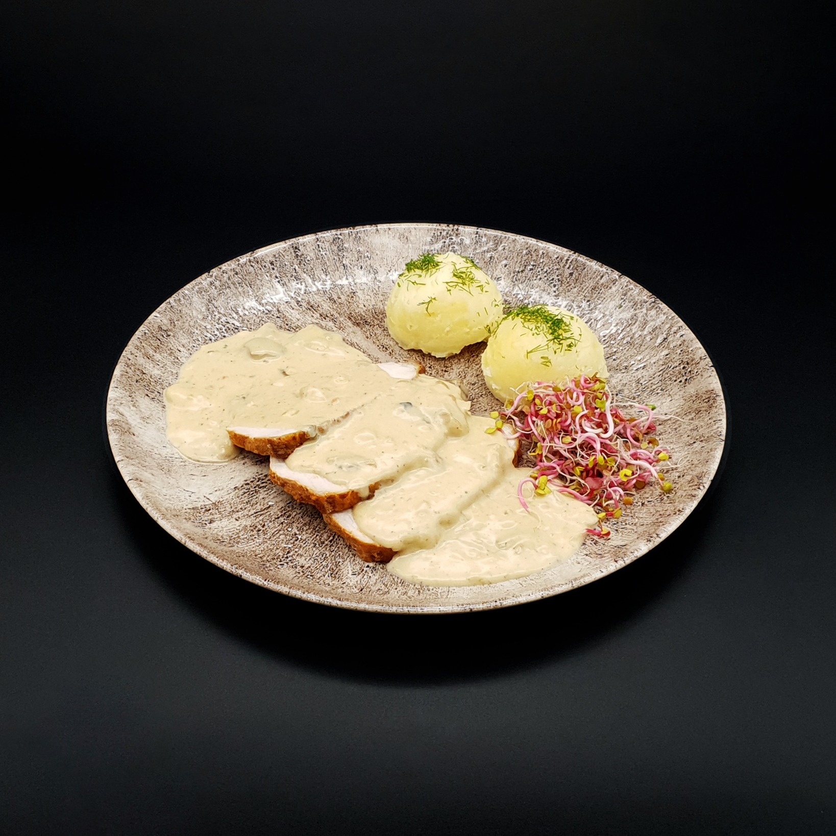 Schab w sosie grzybowym 