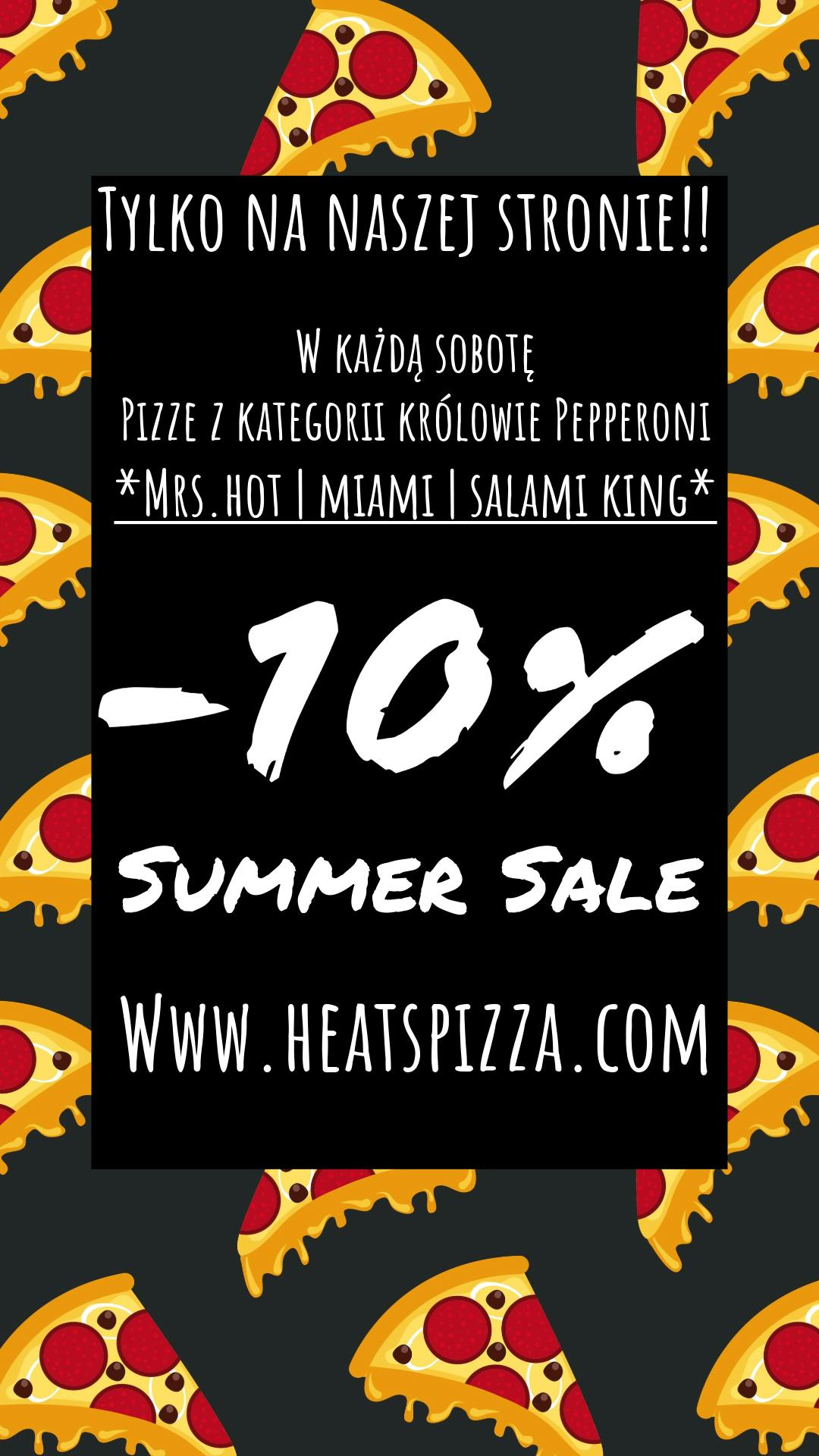 W soboty 10% rabatu na pizze z kategorii Królowie pepperoni!