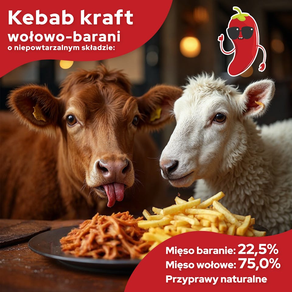 kebab kraft wołowo-barani w nowej odsłonie! 🎉