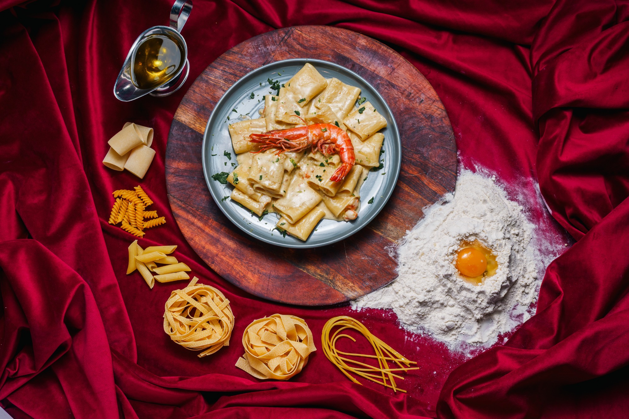 Pasta Zucchini si Gamberetti