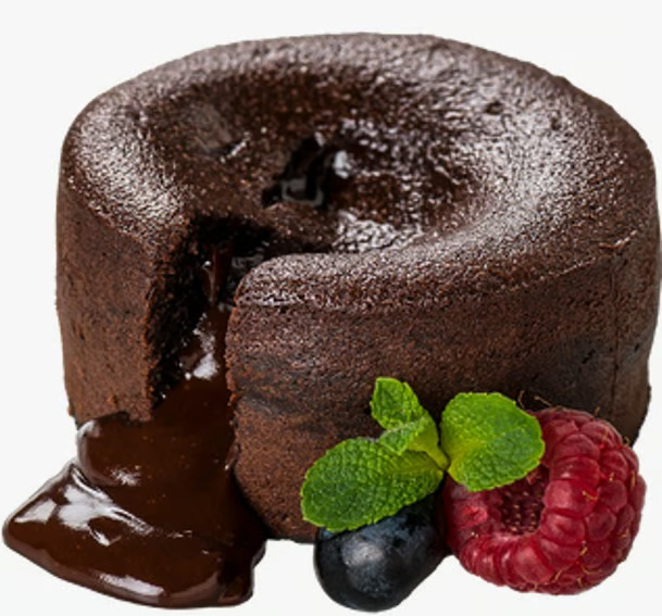 Lava cake cu fructe de pădure 
