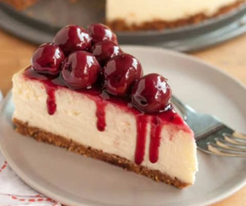 Cheesecake cu cireșe negre 