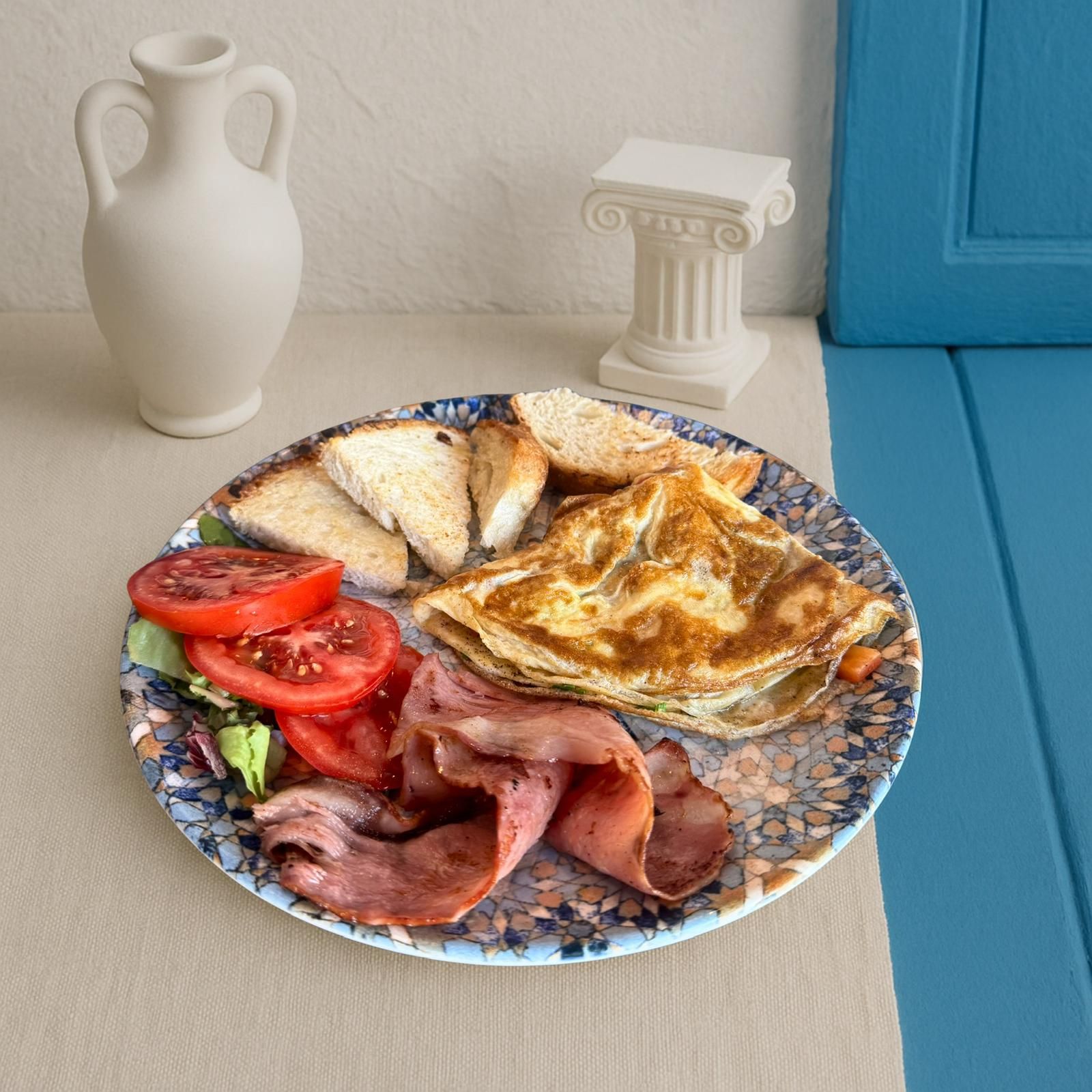 Omletă cu ardei și pancetta ( 400g )