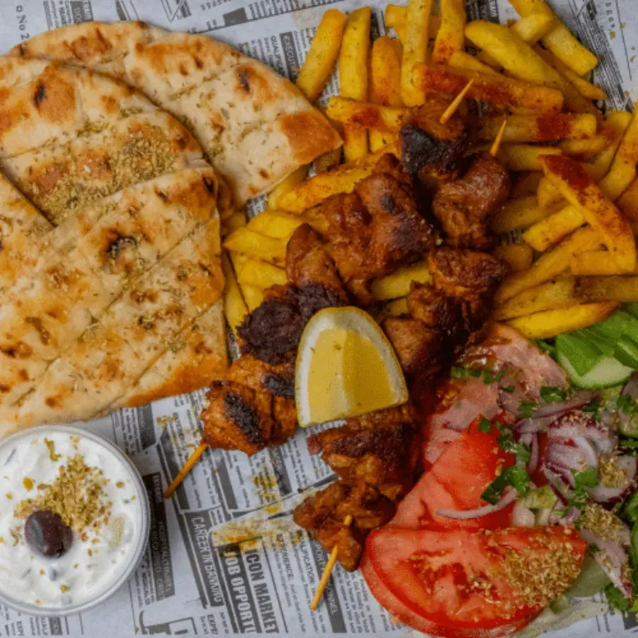 Zestaw souvlaki
