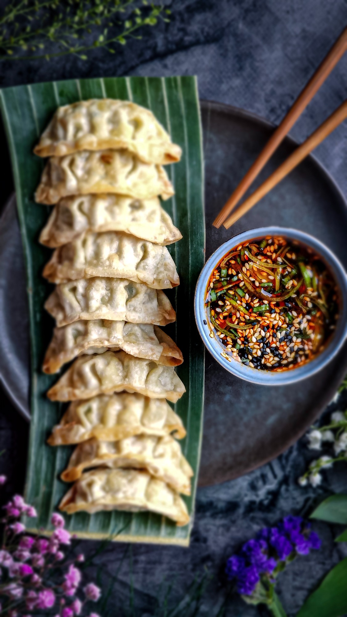 Pierożki Gyoza z kurczakiem 