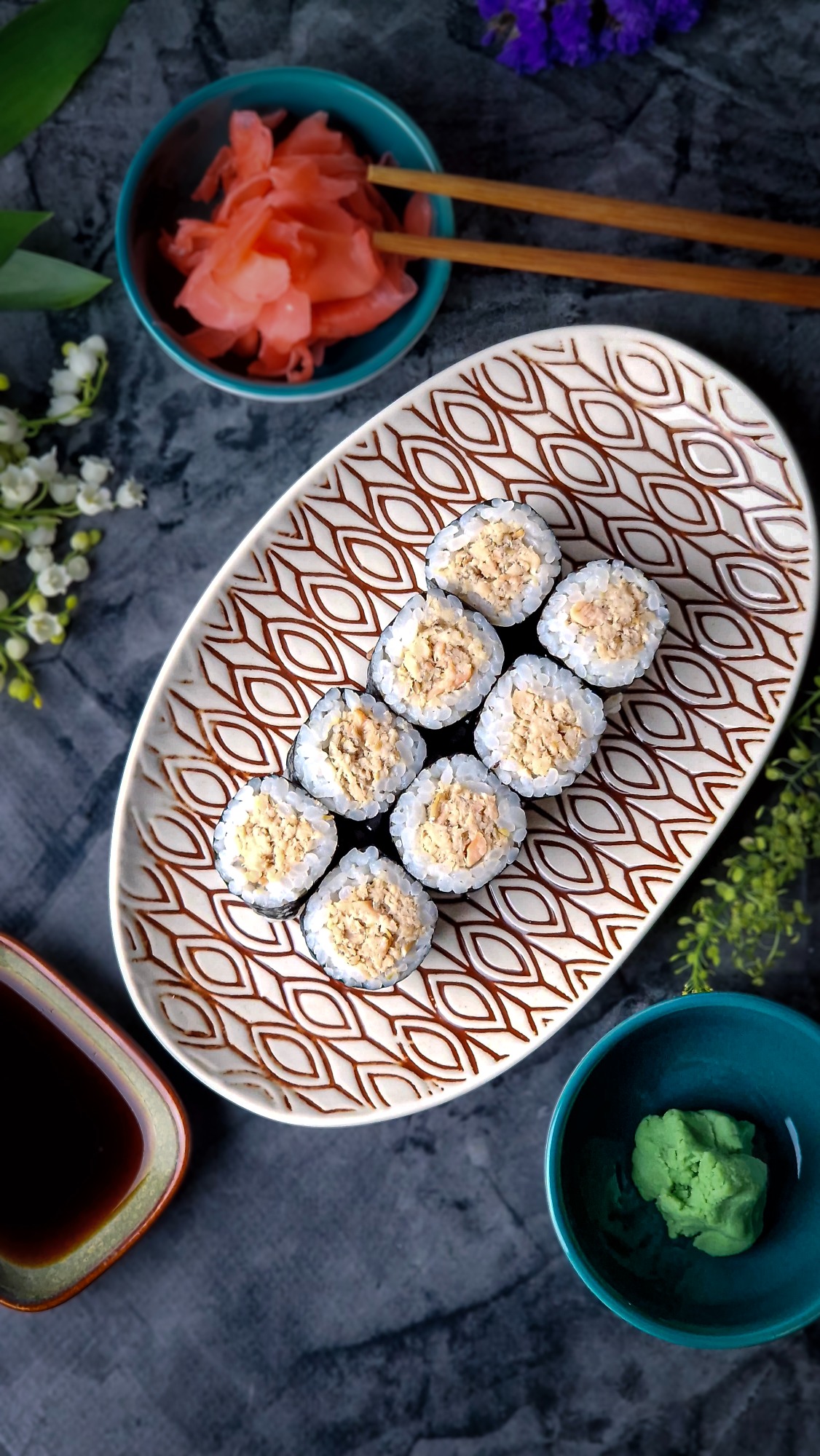 Hosomaki z Łososiem grillowanym