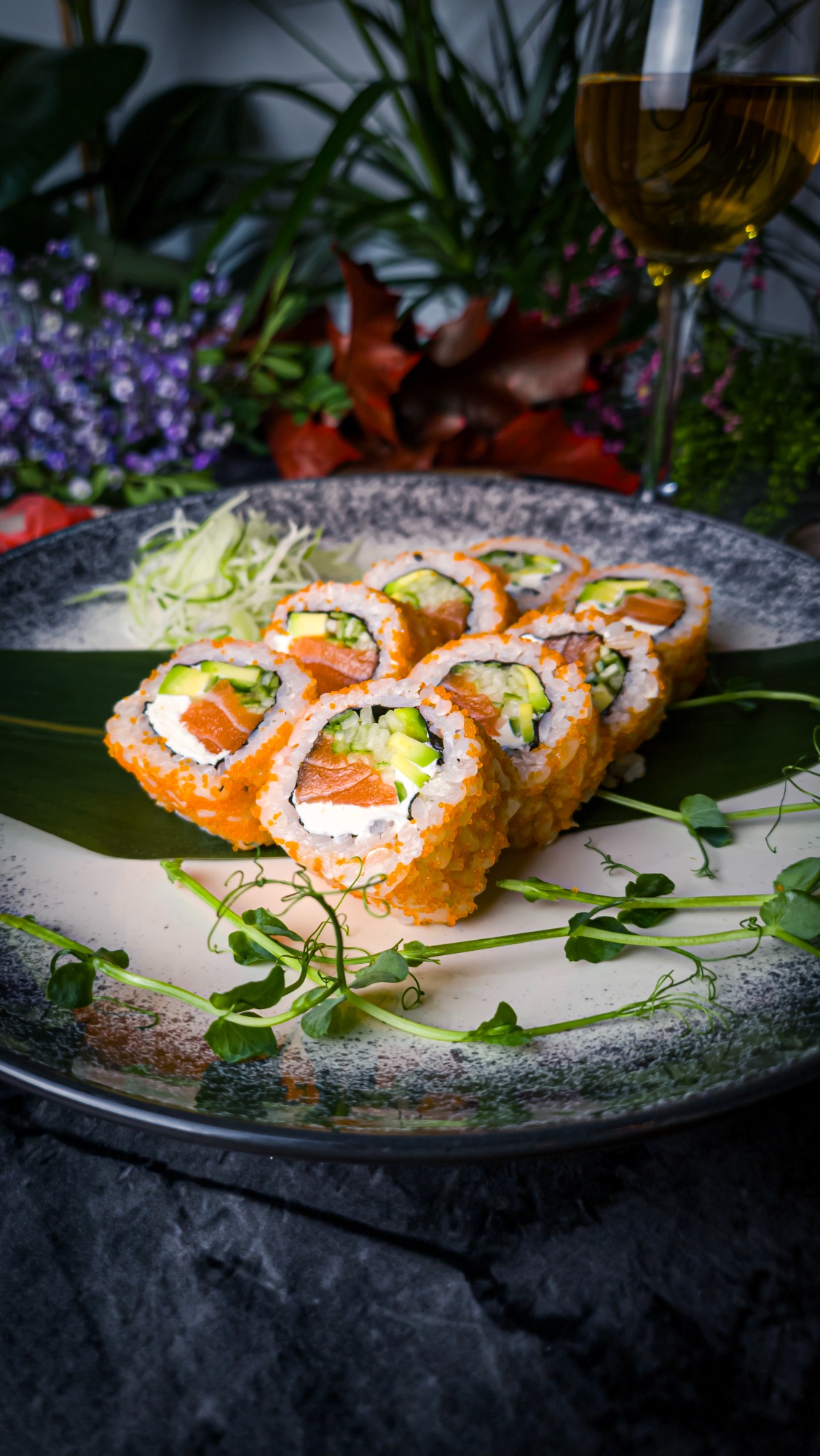 California Tobiko wędzony łosoś