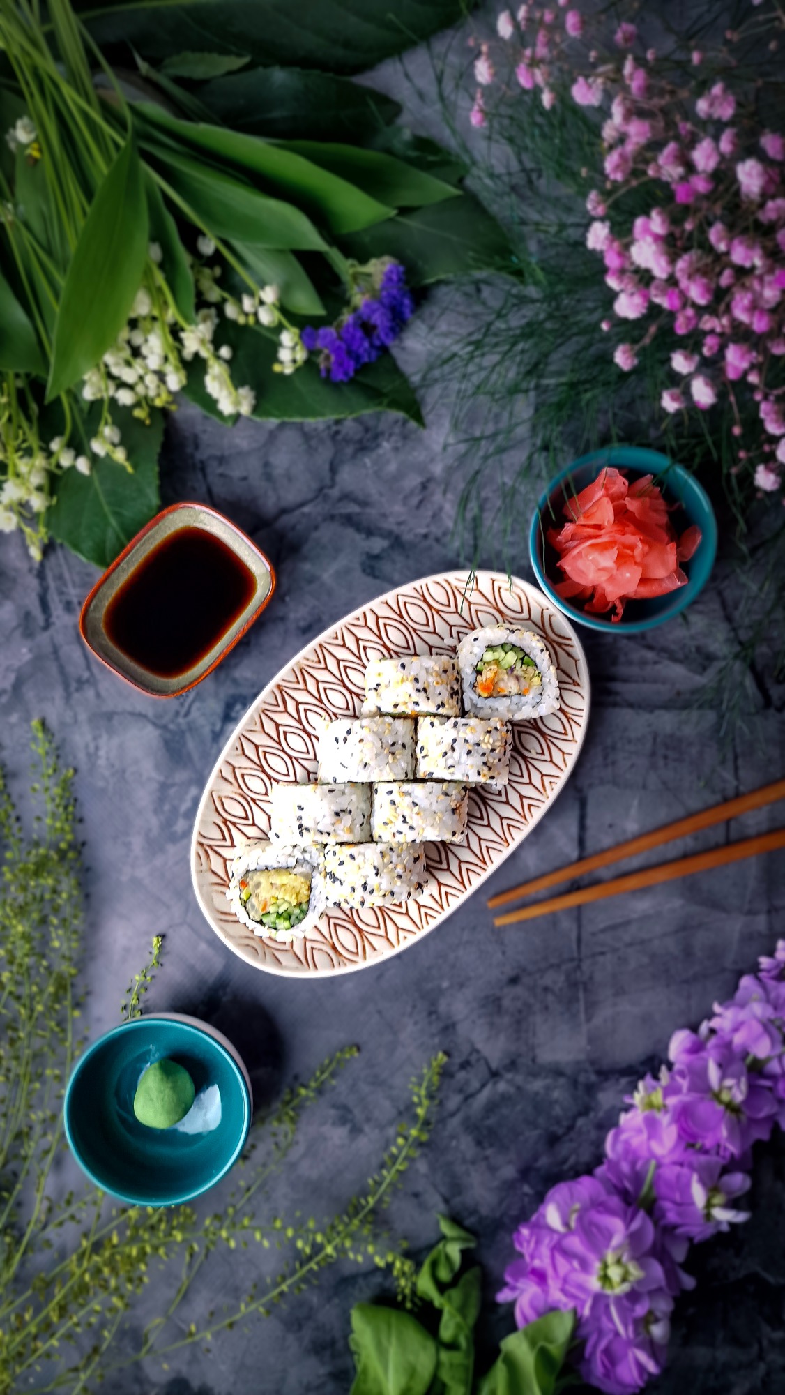 California z warzywami w tempurze