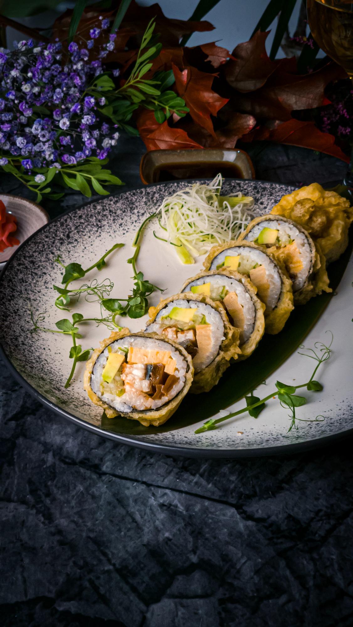 Futomaki z Węgorz w tempurze