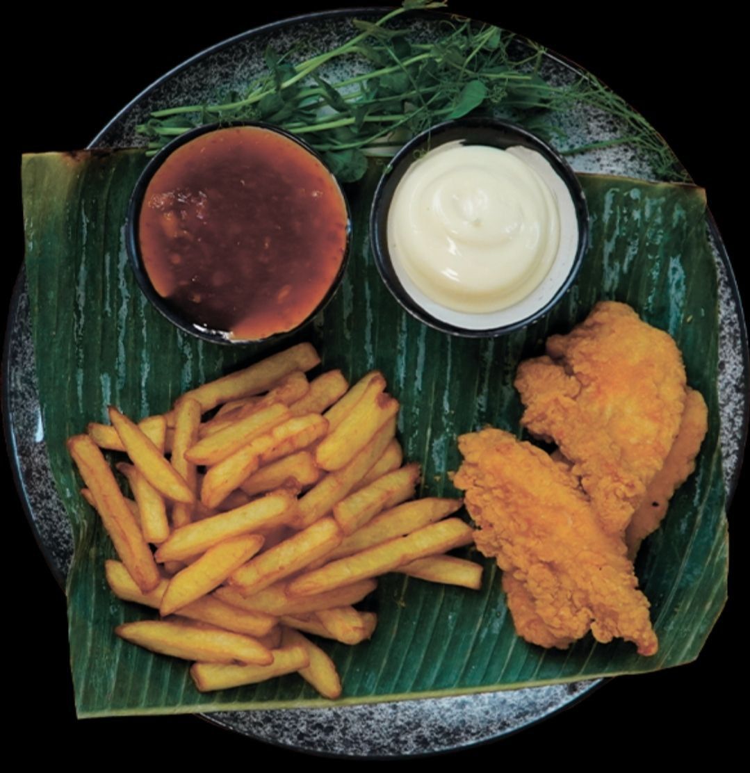 Kurczak w panierce + Frytki