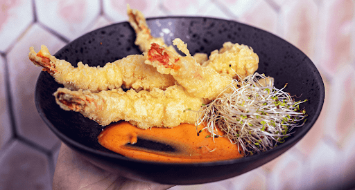 Krewetki w tempurze 3szt.