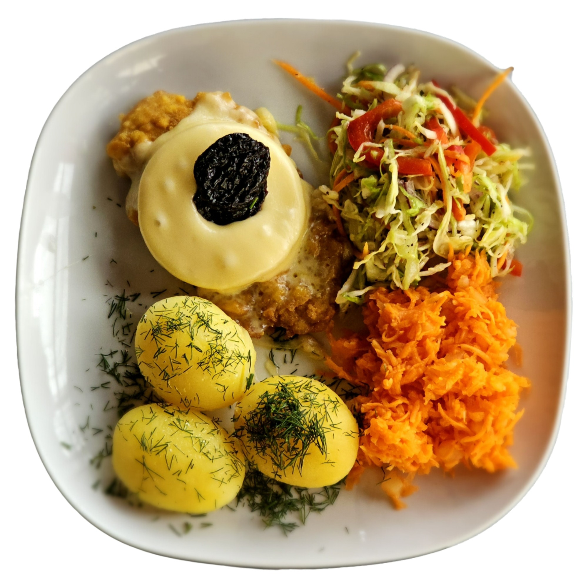 Zestaw 2 (Kotlet po hawajsku)