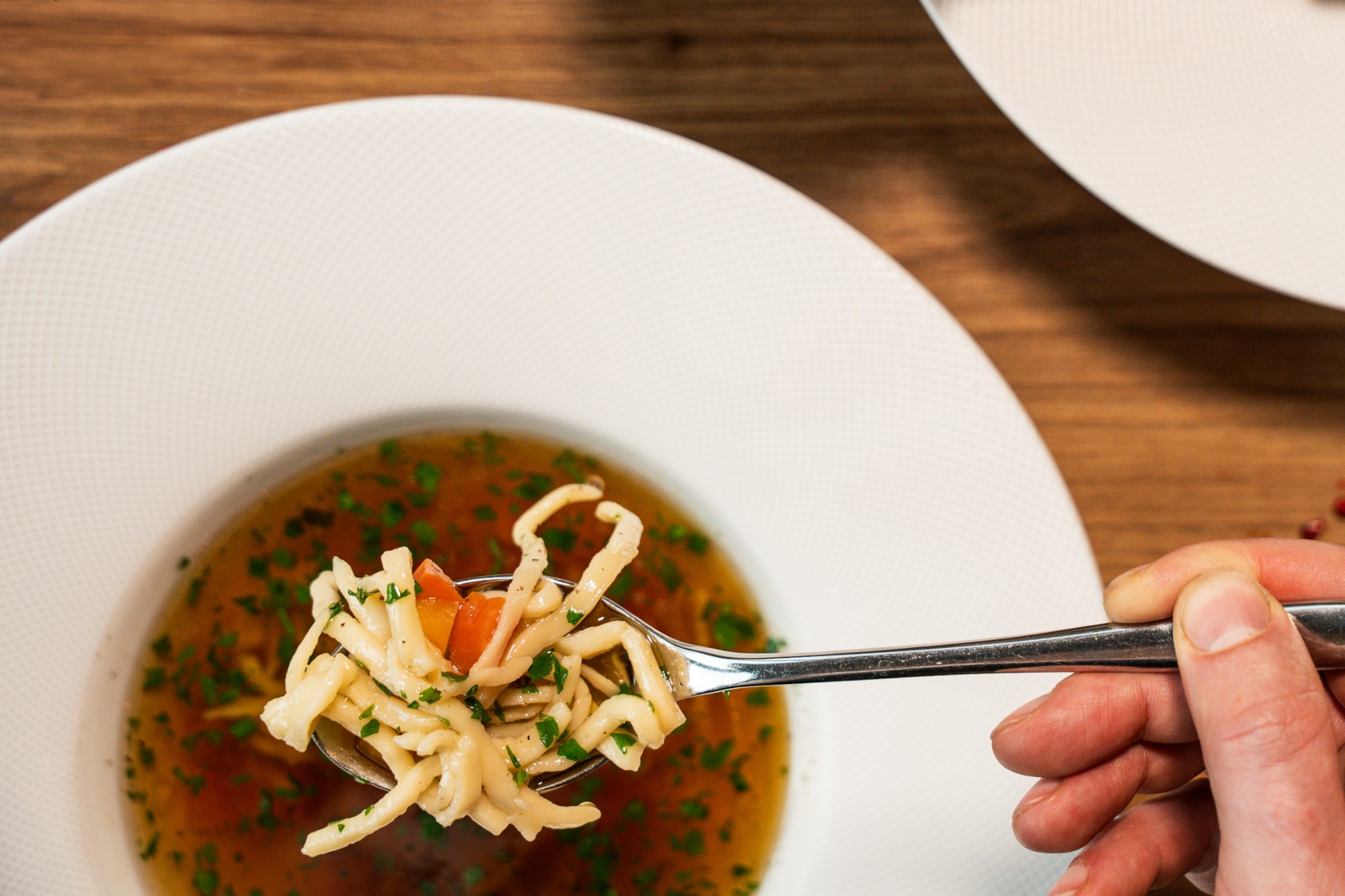 Bulion na bazie wołowiny, kurczaka i kaczki