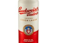 Budweiser pivo plech 0,5l - alkoholické /Zálohovaná flaša/