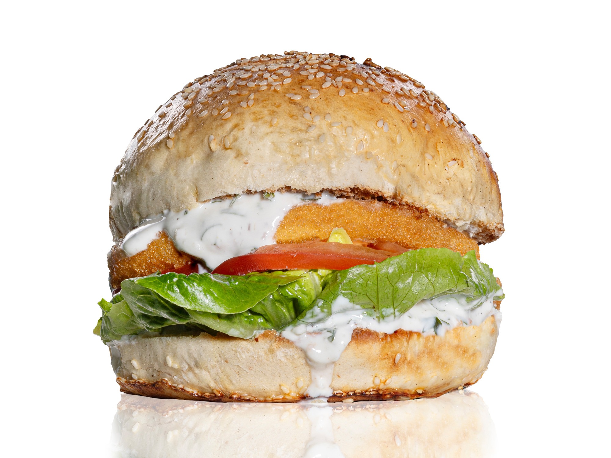 Burger ze smażonym serem