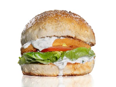 Burger ze smażonym serem