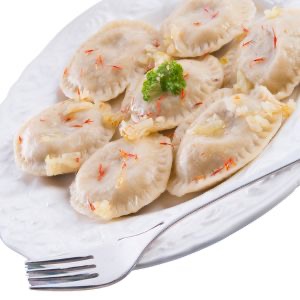 Pierogi z malinami