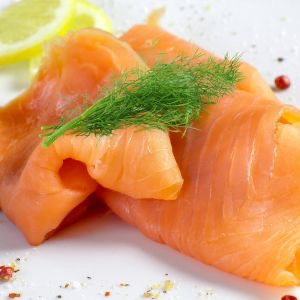 Plastry Łososia Marynowanego w pomarańczach i koniaku