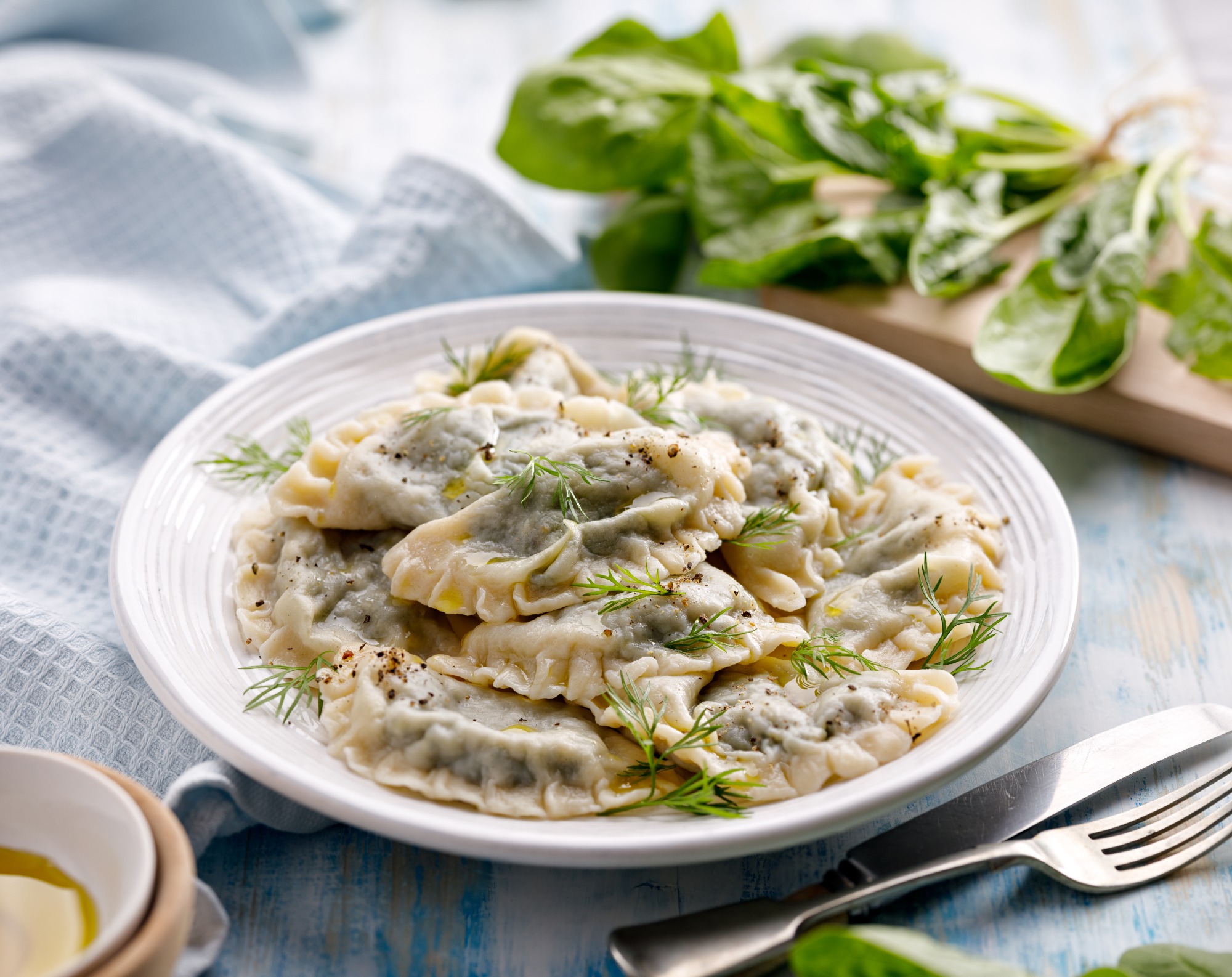  Pierogi ze szpinakiem