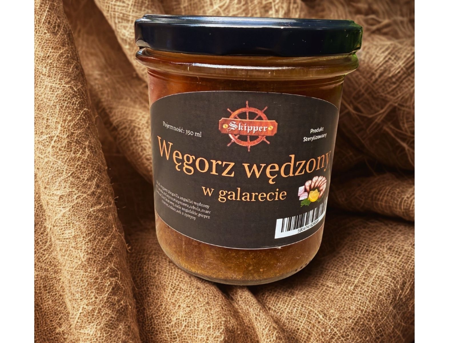 węgorz wędzony w galarecie słoik 350ml