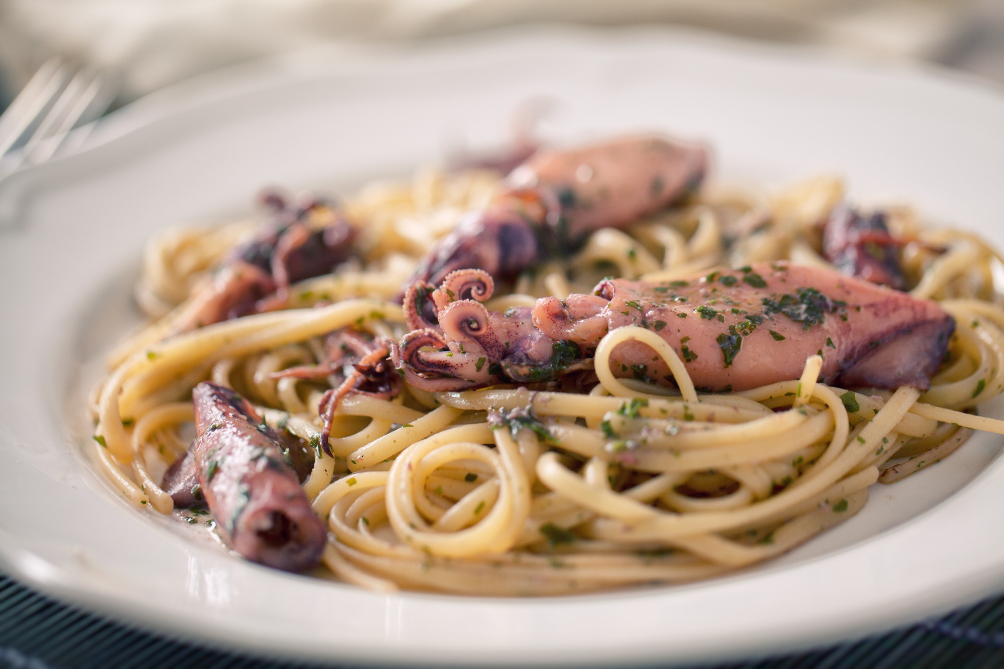 Tagliatelle z Kalmarami