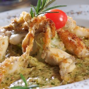 Żabie udka z patelnii