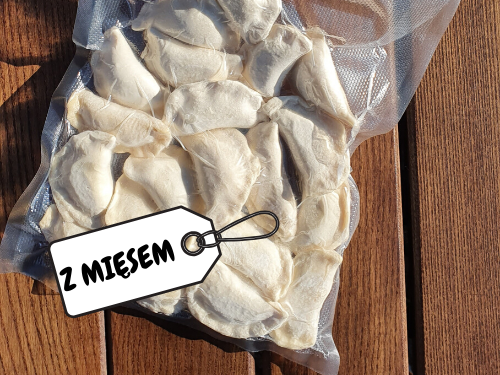 Pierogi z mięsem PAKA mrożone 20 sztuk.. 