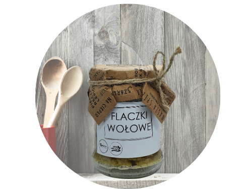 Flaczki wołowe w słoiczku..