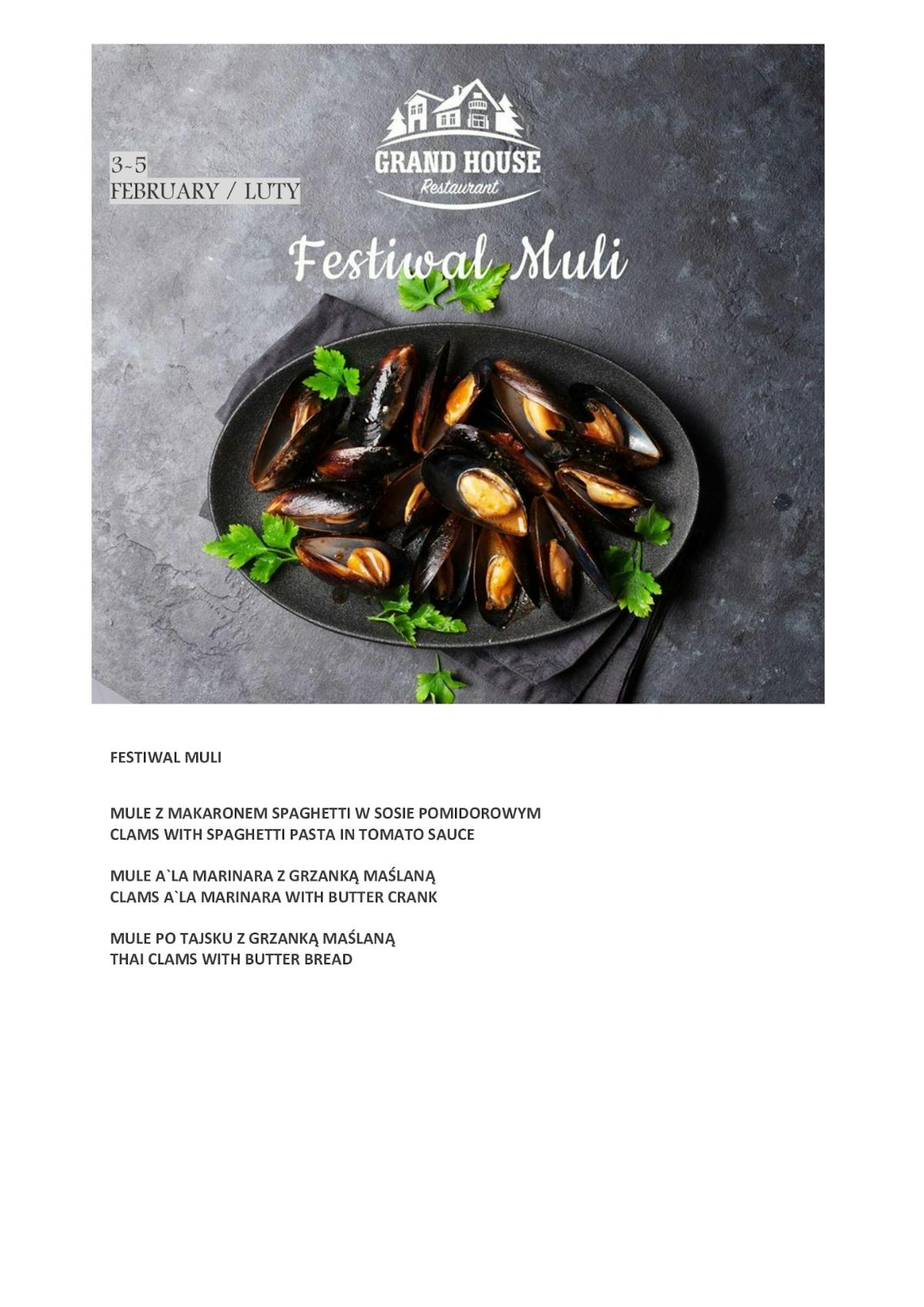FESTIWAL MULI 3 - 5 LUTY
