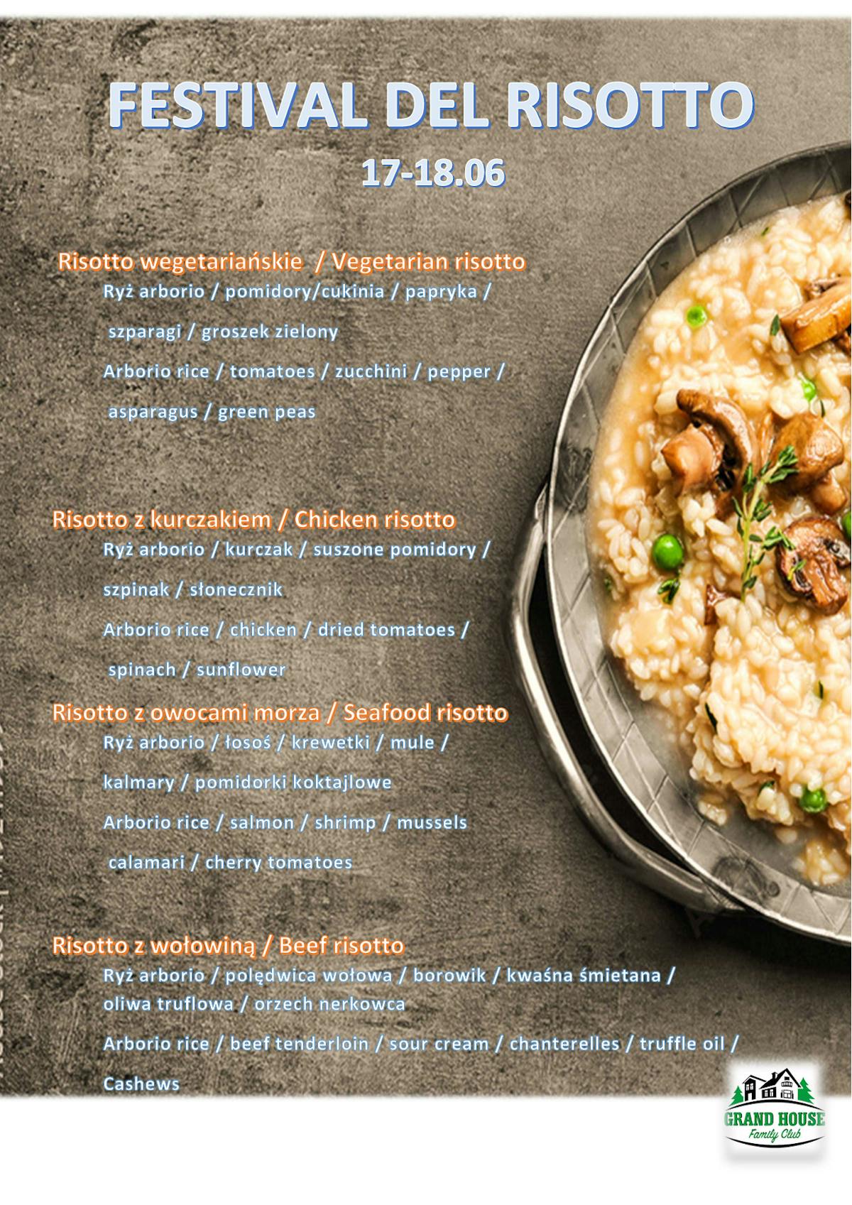 RISOTTO FESTIWAL 17 - 18 CZERWIEC