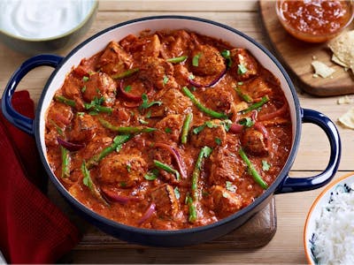 Chicken Curry with Rice and Butter Naan