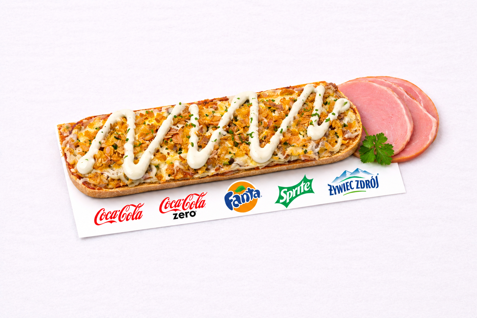 Zestaw Kibica Napój + Zapiekanka XXL ok. 50cm Farmerska 
