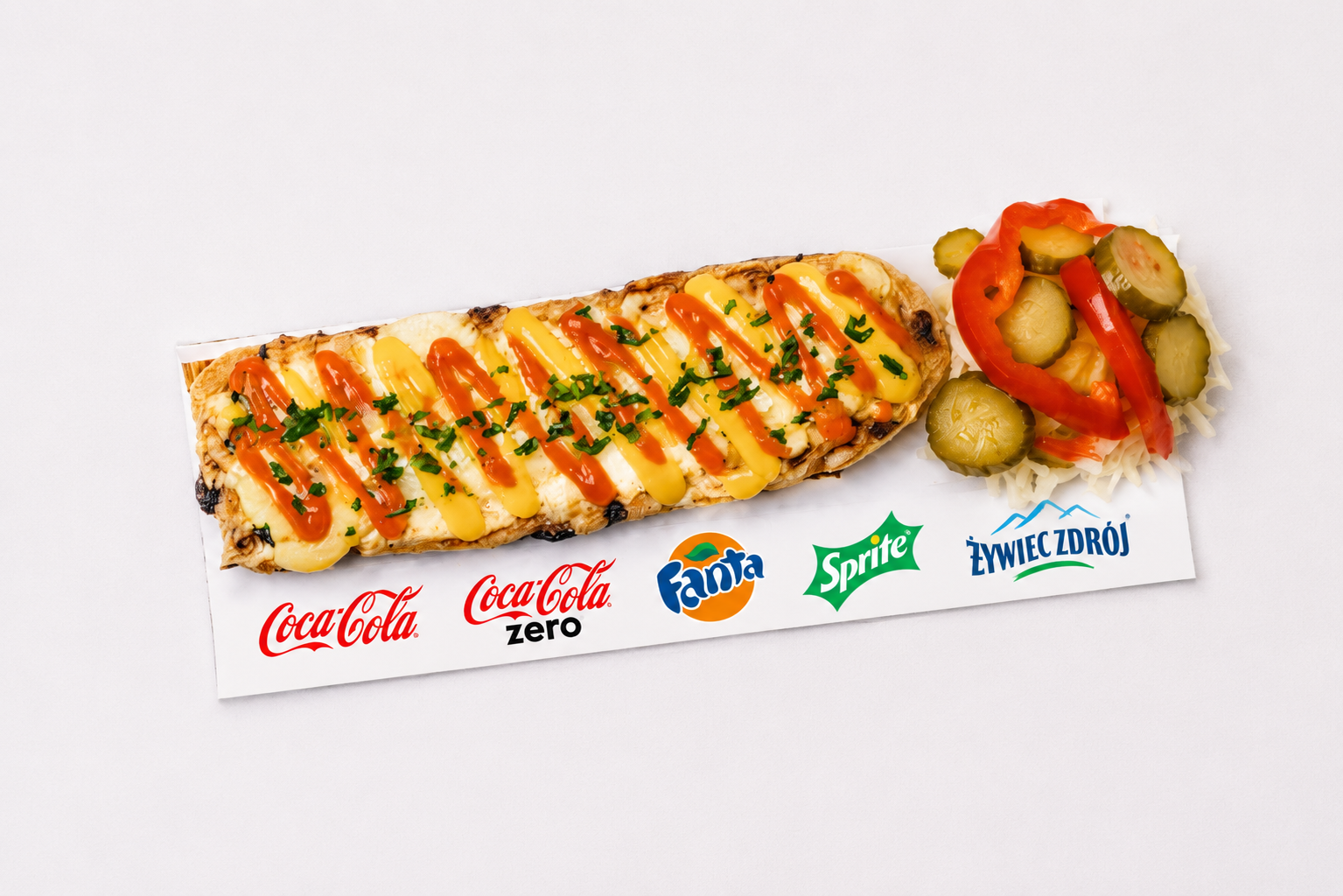 Zestaw Kibica Napój + Zapiekanka XXL ok. 50cm Pani Wiosna