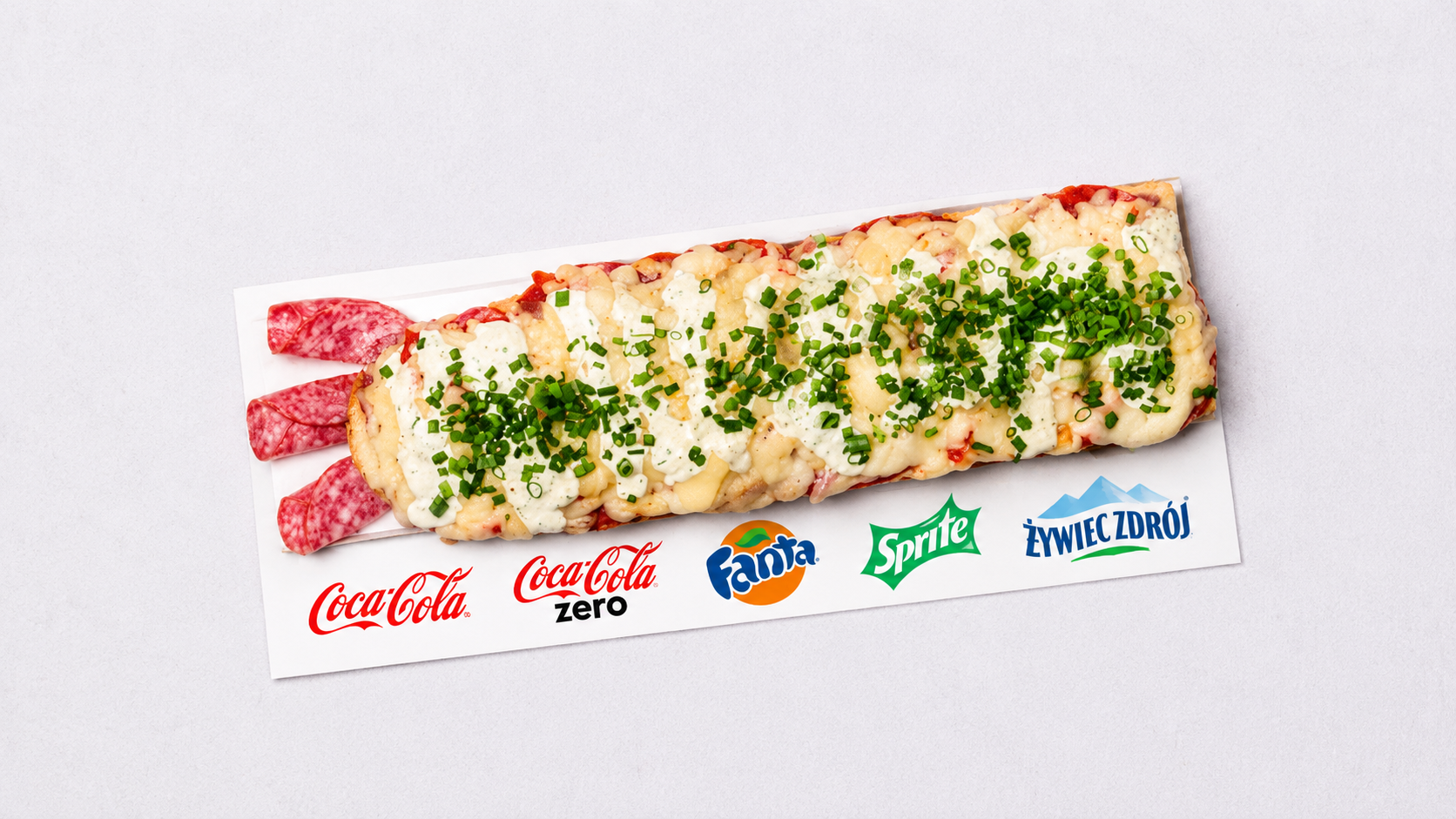 Zestaw Kibica Napój + Zapiekanka XXL ok. 50cm Z salami