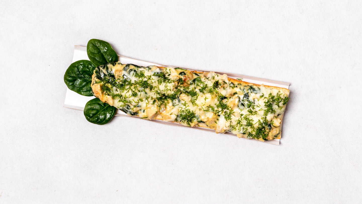 Zapiekanka M ok. 25cm ze szpinakiem